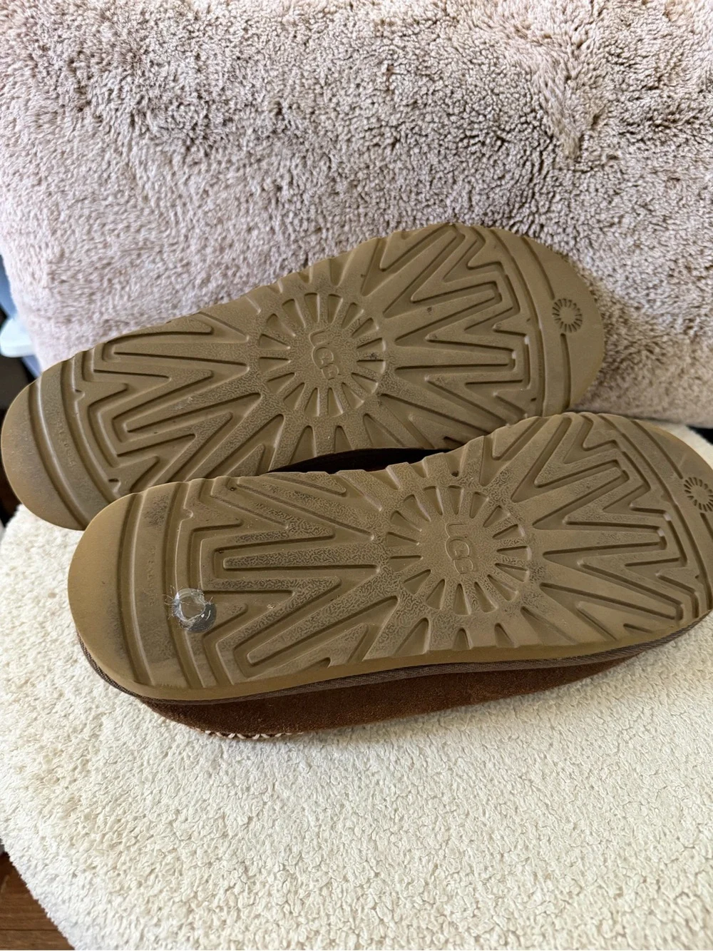 UGG Men's Chestnut Brown Suede Slip-On Loafers